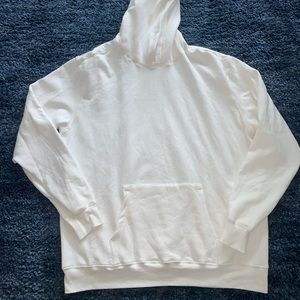 Unisex white hoodie